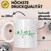 Garten Pflanzen Gärtner Herzschlag Tasse Geschenk Lustige Geschenkidee Spruch Weiß Trendation