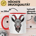 Ziegenliebhaber Tasse Geschenkidee Stalltier Enthusiast Geschenkidee Lustig Rot Trendation