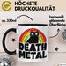 Death Metal Tasse Geschenk Katze Becher Geschenkidee Humor Katzen-Liebhaber Trendation