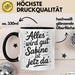 Sabine Tasse Geschenk Alles Ist Gut Sabine Ist Jetz Da Geschenkidee Becher mit Name Schwarz Trendation