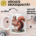 Eichhörnchen Tierliebhaber Tasse Geschenk Lustige Geschenkidee Spruch Weiß Trendation