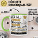 Pilates-Enthusiastin Tasse Geschenk Spruch Wer Will Schon Prinzessin Sein Wenn Man Auch Pilates-Enthusiastin Sein Kann Grün Trendation