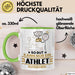 Athlet Geschenk Tasse So Gut Kann Nur Ein Athlet Aussehen Geschenkidee Kaffee-Becher Grün Trendation