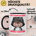 Sarkasmus Tasse Geschenk Lustiger Spruch Nett Kann Ich Auch Bringt Aber Nix Becher Schwarz Trendation