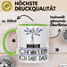 Geschenk für Chemikerin Tasse Lustige Geschenkidee Geburtstag Ich Bin Chemikerin Ich Darf Das Grün Trendation