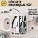 Pinguin Flamingo Tasse Geschenk Lustige Geschenkidee Spruch Flaminguin Weiß Trendation