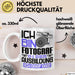 Fotograf Ausbildung Tasse Geschenk Ich Bin Fotograf In Der Ausbildung Ich Darf Das Geschenkidee Spruch Weiß Trendation