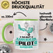 Pilot Geschenk Tasse So Gut Kann Nur Ein Pilot Aussehen Geschenkidee Kaffee-Becher Grün Trendation