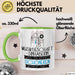 Musikgeschäftsinhaberin Weil Es Keinen Schöneren Beruf Gibt Tasse Geschenk für Eine Musikgeschäftsinhaberin Lustig Grün Trendation