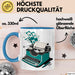 Freiberuflicher Autor Tasse Geschenkidee für Wortliebhaber Blau Trendation