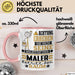 Maler Geschenk Tasse Lustiger Spruch Erheben Sie Sich Der Maler Betritt den Raum Rosa Trendation