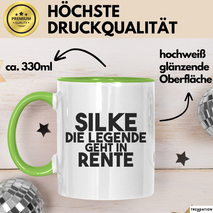 Silke Tasse Silke – Die Legende Geht In Rente Geschenk