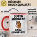 Morgen Tasse Geschenk Guten Morgen Ganz Duennes Eis Geschenkidee Lustig Rot Trendation