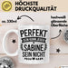 Sabine Tasse Geschenk Perfekt Sein Kann Jeder Geschenkidee Geburtstag Weiß Trendation