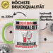 Journalist Tasse Geschenk für Journalist Geburtstag Lustiger Spruch Kaffee-Becher Was Ist Deine Superkraft Grün Trendation
