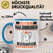Halbbruder Tasse Geschenk für Halbbruder Geburtstag Lustiger Spruch Kaffee-Becher Was Ist Deine Superkraft Blau Trendation