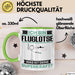 Fluglotse Tasse Geschenk für Fluglotse Geburtstag Lustiger Spruch Kaffee-Becher Was Ist Deine Superkraft Grün Trendation