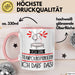 Geschenk für Trampolinspringerin Tasse Lustige Geschenkidee Geburtstag Ich Bin Trampolinspringerin Ich Darf Das Rosa Trendation