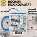 Aquarium-Enthusiastin Geschenk Becher Tasse Gott Schuf Alle Menschen Gleich Nur Die Besten Durfeten Aquarium-Enthusiastin Werden Geschenkidee Lustig Blau Trendation