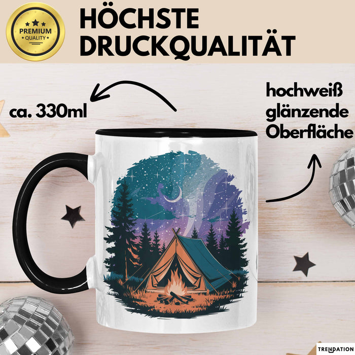 Camper Tasse Geschenkidee für Outdoor Abenteurer Trendation