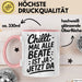Beate Tasse Geschenk Chillt Mal Alle Beate Ist Ja Jetzt Da Geschenkidee Becher mit Name Rosa Trendation