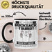 Rucksacktourist Tasse Geschenk für Rucksacktourist Geburtstag Lustiger Spruch Kaffee-Becher Was Ist Deine Superkraft Schwarz Trendation
