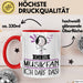 Geschenk für Musikfan Tasse Lustige Geschenkidee Geburtstag Ich Bin Musikfan Ich Darf Das Rot Trendation
