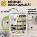 Comic-Sammler Geschenk Tasse Lustiger Spruch Erheben Sie Sich Der Comic-Sammler Betritt den Raum Grün Trendation