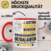 Ultraläufer Geschenk Tasse Lustiger Spruch Erheben Sie Sich Der Ultraläufer Betritt den Raum Rot Trendation
