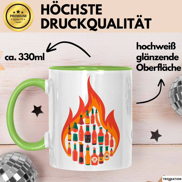 Soßen Enthusiast Tasse Geschenkidee für Geschmacks Fan Grün Trendation