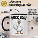 Ente Tier Tasse Geschenk Lustige Geschenkidee Spruch Duck You Trendation
