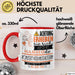 Konzertveranstalterin Tasse Geschenk Lustiger Spruch Bitte Erheben Sie Sich Seine Majestät Die Konzertveranstalterin Betritt Den Raum Rot Trendation