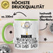 Geschenk für Musikwissenschaftlerin Tasse Lustige Geschenkidee Geburtstag Ich Bin Musikwissenschaftlerin Ich Darf Das Grün Trendation