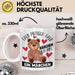 Kuschelbär Geschenk Tasse Teddy Halb Mensch Halb Bärchen Ich Bin Ein Märchen Kaffee-Becher Geschenkidee Weiß Trendation