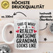 Oma Tasse Geschenk This Is What Awesome Grandma Looks Like Geschenkidee Weiß Trendation