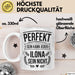 Ilona Tasse Geschenk Perfekt Sein Kann Jeder Geschenkidee Geburtstag Weiß Trendation
