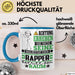 Rapper Geschenk Tasse Lustiger Spruch Erheben Sie Sich Der Rapper Betritt den Raum Blau Trendation