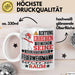 Feuerwehrmann Geschenk Tasse Lustiger Spruch Erheben Sie Sich Der Feuerwehrmann Betritt den Raum Weiß Trendation