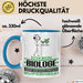 Biologe Geschenk Tasse Ich Bin Biologe Aber Sag Doch Einfach Superheld Lustige Geschenkdiee für Biologe Kaffee-Becher Blau Trendation