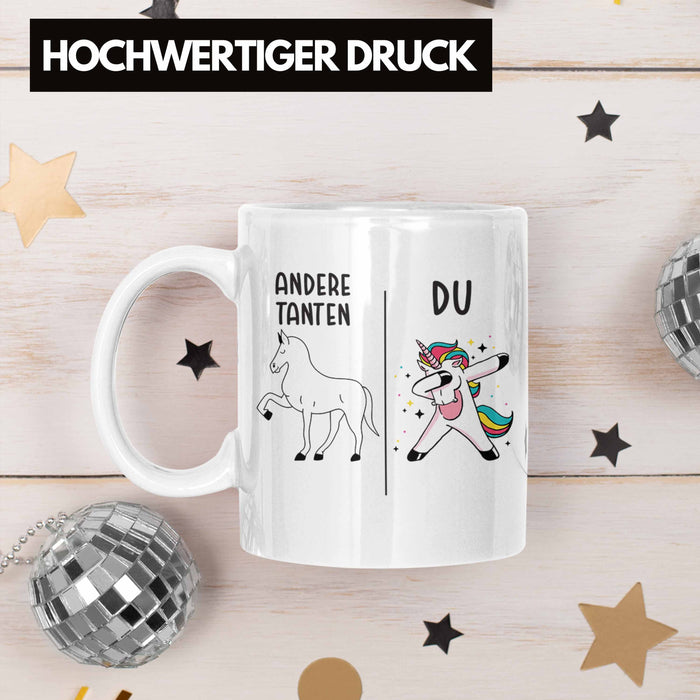 Beste Tante Geschenk Tasse mit Spruch Kaffeetasse für Tante