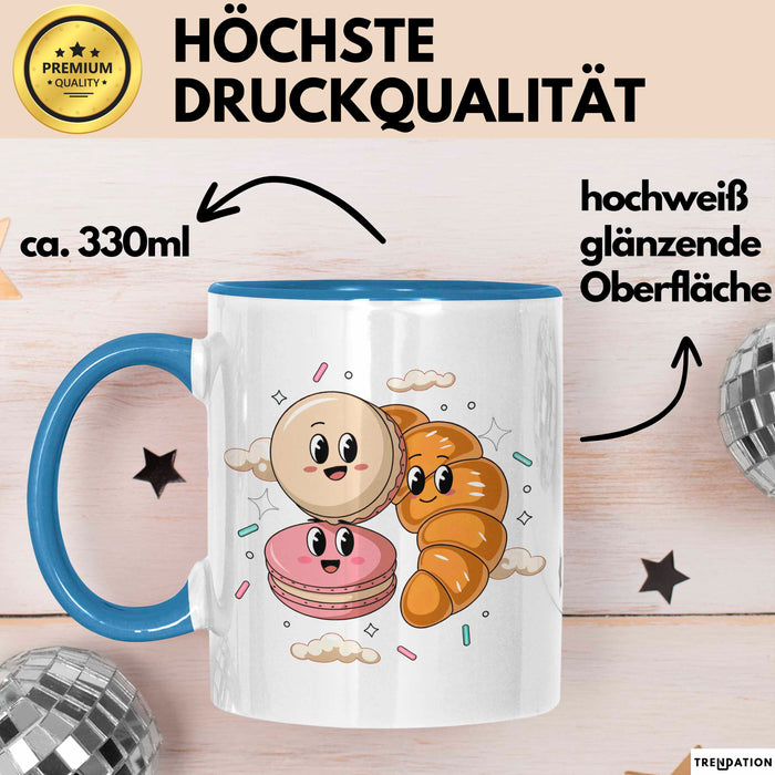 Bäcker Gebäck Tasse Geschenk Lustige Geschenkidee Spruch Für Gebäck Liebhaber Blau Trendation