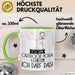 Geschenk für Outdoor-Yoga-Lehrerin Tasse Lustige Geschenkidee Geburtstag Ich Bin Outdoor-Yoga-Lehrerin Ich Darf Das Grün Trendation