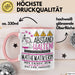 Mathematikerin Tasse Geschenk Lustig Abstand Halten Hochleistungs-Mathematikerin Mit Drang Zur Perfektion Bei Der Arbeit Rosa Trendation