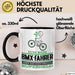BMX-Fahrer Geschenk Tasse Ich Bin BMX-Fahrer Aber Sag Doch Einfach Superheld Lustige Geschenkdiee für BMX-Fahrer Kaffee-Becher Schwarz Trendation