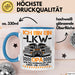 Lkw Fahrer Trucker Tasse Geschenk Lustige Geschenkidee Spruch Ich Bin Ein Lkw Fahrender Opa Blau Trendation