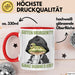 Sarkasmus Tasse Geschenk Lustiger Spruch Guten Morgen Ganz Dünnes Eis Frosch Becher Rot Trendation