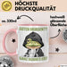 Sarkasmus Tasse Geschenk Lustiger Spruch Guten Morgen Ganz Dünnes Eis Frosch Becher Rosa Trendation