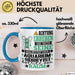 Aquarium-Hobbyist Geschenk Tasse Lustiger Spruch Erheben Sie Sich Der Aquarium-Hobbyist Betritt den Raum Blau Trendation