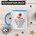Trendation - Ein Glühwein Tasse Lustig Spruch Glühweinbecher mit Henkel Doppelwandig Glühweintassen Gläser Weihnachtsmarkt Becher Tassen Geschenk - Ein Glühwein Swei Blau Trendation