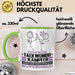 Taekwondo-Kämpfer Geschenk Tasse Ich Bin Taekwondo-Kämpfer Aber Sag Doch Einfach Superheld Lustige Geschenkdiee für Taekwondo-Kämpfer Kaffee-Becher Grün Trendation